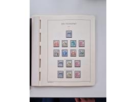 1945/87, vorwiegend postfrische bzw. gestempelte Sammlung, dabei Bund und Berlin doppelt, bis auf wenige jeweils komplett, au