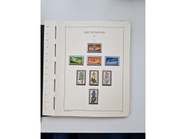 1945/87, vorwiegend postfrische bzw. gestempelte Sammlung, dabei Bund und Berlin doppelt, bis auf wenige jeweils komplett, au