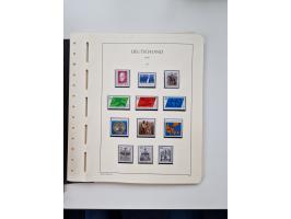 1945/87, vorwiegend postfrische bzw. gestempelte Sammlung, dabei Bund und Berlin doppelt, bis auf wenige jeweils komplett, au