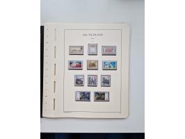 1945/87, vorwiegend postfrische bzw. gestempelte Sammlung, dabei Bund und Berlin doppelt, bis auf wenige jeweils komplett, au