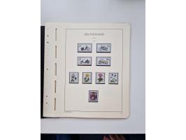 1945/87, vorwiegend postfrische bzw. gestempelte Sammlung, dabei Bund und Berlin doppelt, bis auf wenige jeweils komplett, au