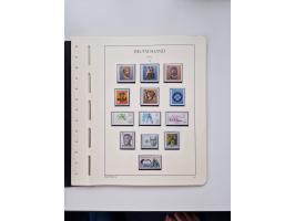 1945/87, vorwiegend postfrische bzw. gestempelte Sammlung, dabei Bund und Berlin doppelt, bis auf wenige jeweils komplett, au