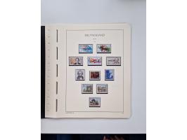1945/87, vorwiegend postfrische bzw. gestempelte Sammlung, dabei Bund und Berlin doppelt, bis auf wenige jeweils komplett, au