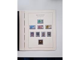 1945/87, vorwiegend postfrische bzw. gestempelte Sammlung, dabei Bund und Berlin doppelt, bis auf wenige jeweils komplett, au