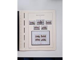 1945/87, vorwiegend postfrische bzw. gestempelte Sammlung, dabei Bund und Berlin doppelt, bis auf wenige jeweils komplett, au