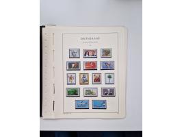 1945/87, vorwiegend postfrische bzw. gestempelte Sammlung, dabei Bund und Berlin doppelt, bis auf wenige jeweils komplett, au
