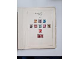1945/87, vorwiegend postfrische bzw. gestempelte Sammlung, dabei Bund und Berlin doppelt, bis auf wenige jeweils komplett, au