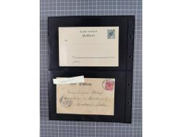 1899/1919, ca. 50 ungebrauchte und gebrauchte Ganzsachen ink. einiger Ansichtskarten und drei Belegen Mandatspost, dabei u.a.