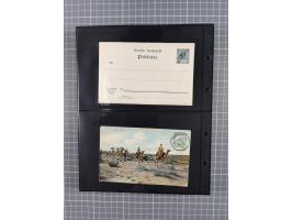 1899/1919, ca. 50 ungebrauchte und gebrauchte Ganzsachen ink. einiger Ansichtskarten und drei Belegen Mandatspost, dabei u.a.