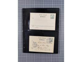 1899/1919, ca. 50 ungebrauchte und gebrauchte Ganzsachen ink. einiger Ansichtskarten und drei Belegen Mandatspost, dabei u.a.
