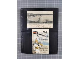 1901/12, ca. 40 ungebrauchte und gebrauchte Ganzsachen inkl. einiger Ansichtskarten und Post nach Kiautschou, dabei u.a. Mitl