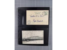 1901/12, ca. 40 ungebrauchte und gebrauchte Ganzsachen inkl. einiger Ansichtskarten und Post nach Kiautschou, dabei u.a. Mitl