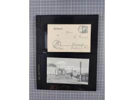1901/12, ca. 40 ungebrauchte und gebrauchte Ganzsachen inkl. einiger Ansichtskarten und Post nach Kiautschou, dabei u.a. Mitl