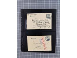 1901/12, ca. 40 ungebrauchte und gebrauchte Ganzsachen inkl. einiger Ansichtskarten und Post nach Kiautschou, dabei u.a. Mitl