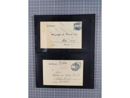 1901/12, ca. 40 ungebrauchte und gebrauchte Ganzsachen inkl. einiger Ansichtskarten und Post nach Kiautschou, dabei u.a. Mitl