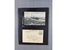 1901/12, ca. 40 ungebrauchte und gebrauchte Ganzsachen inkl. einiger Ansichtskarten und Post nach Kiautschou, dabei u.a. Mitl