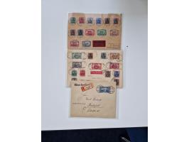 1915/44 (ca.), Nebengebiete, rund 250 Briefe, Karten und Ganzsachen mit einigen interessanten Stücken