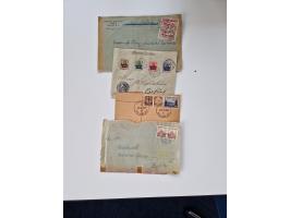 1915/44 (ca.), Nebengebiete, rund 250 Briefe, Karten und Ganzsachen mit einigen interessanten Stücken