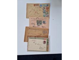 1915/44 (ca.), Nebengebiete, rund 250 Briefe, Karten und Ganzsachen mit einigen interessanten Stücken