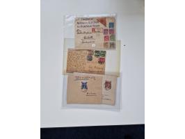 1915/44 (ca.), Nebengebiete, rund 250 Briefe, Karten und Ganzsachen mit einigen interessanten Stücken
