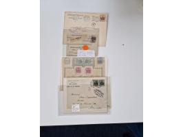 1915/44 (ca.), Nebengebiete, rund 250 Briefe, Karten und Ganzsachen mit einigen interessanten Stücken