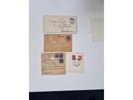 1915/44 (ca.), Nebengebiete, rund 250 Briefe, Karten und Ganzsachen mit einigen interessanten Stücken