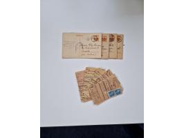 1915/44 (ca.), Nebengebiete, rund 250 Briefe, Karten und Ganzsachen mit einigen interessanten Stücken
