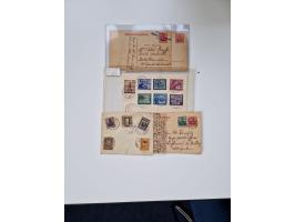 1915/44 (ca.), Nebengebiete, rund 250 Briefe, Karten und Ganzsachen mit einigen interessanten Stücken