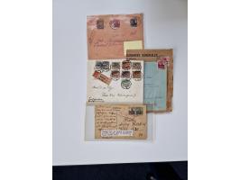 1915/44 (ca.), Nebengebiete, rund 250 Briefe, Karten und Ganzsachen mit einigen interessanten Stücken