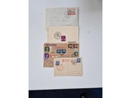 1915/44 (ca.), Nebengebiete, rund 250 Briefe, Karten und Ganzsachen mit einigen interessanten Stücken