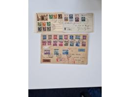 1915/44 (ca.), Nebengebiete, rund 250 Briefe, Karten und Ganzsachen mit einigen interessanten Stücken