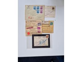 1915/44 (ca.), Nebengebiete, rund 250 Briefe, Karten und Ganzsachen mit einigen interessanten Stücken