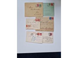 1915/44 (ca.), Nebengebiete, rund 250 Briefe, Karten und Ganzsachen mit einigen interessanten Stücken