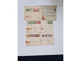 1915/44 (ca.), Nebengebiete, rund 250 Briefe, Karten und Ganzsachen mit einigen interessanten Stücken