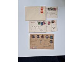 1915/44 (ca.), Nebengebiete, rund 250 Briefe, Karten und Ganzsachen mit einigen interessanten Stücken