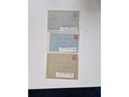 1915/44 (ca.), Nebengebiete, rund 250 Briefe, Karten und Ganzsachen mit einigen interessanten Stücken