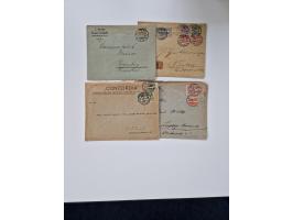 1915/44 (ca.), Nebengebiete, rund 250 Briefe, Karten und Ganzsachen mit einigen interessanten Stücken