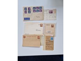 1915/44 (ca.), Nebengebiete, rund 250 Briefe, Karten und Ganzsachen mit einigen interessanten Stücken