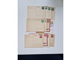 1915/44 (ca.), Nebengebiete, rund 250 Briefe, Karten und Ganzsachen mit einigen interessanten Stücken