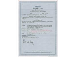 10 Ngr. milchblau im senkrechten Paar, voll- bis breitrandig, mit Nr. "2" auf rekommandiertem Leinenkuvert der 6. Gewichtsstu