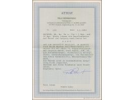 10 Ngr. milchblau und 1 Ngr. auf mattgraurot, beide voll-bis breitrandig, mit sauber aufgesetzter Nr. 4 und nebengesetztem Do