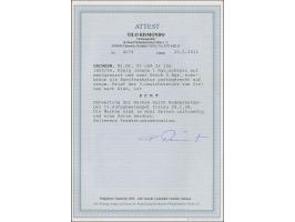 5 Ngr. rostbraun, 2 Einzelwerte, zusammen mit 1 Ngr. auf mattgraurot, alle einseitig berührt, sonst einwandfrei und farbfrisc