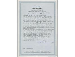 5 Ngr. bräunlichrot im 4er-Block, farbfrisch und noch voll- bis breitrandig, mit 3 Einzelwerten 2 Ngr. auf blau in meist gute