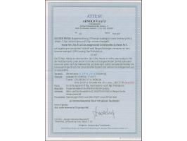 3 Ngr. auf gelb im waagerechten 3er-Streifen, voll- bis überrandig, unten mit breitem Bogenrand, und in leuchtend frischer Fa