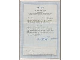 ½ Ngr. auf grau im Viererblock, noch voll- bis breitrandig (eventuell winzig berührt), mit Nr. "1" und sauber nebengesetztem 