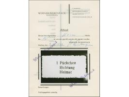 Krim-Päckchenmarke, Type I, ungummiert wie verausgabt. Signiert Zierer und Pickenpack