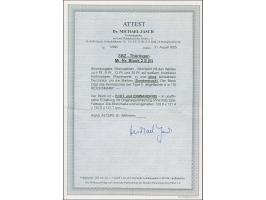 Weihnachts-Block auf weißem Kartonpapier ohne schwarzen Durchstich, postfrisch, einwandfrei. Signiert Alcuri und Dr. Wittmann