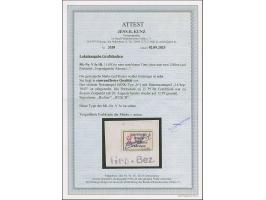 1945, Postzettel “Ungenügende Adresse - insuffisance d'adresse” 15 Pfg. mit Wertangabe in roter statt blauer Tinte, auf Brief