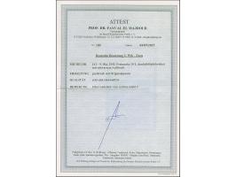 10 L. postfrisch, mit Bogenrand (hier Falzrest). Tadellos. Fotoattest Prof. El Majdoub BPP (2025)