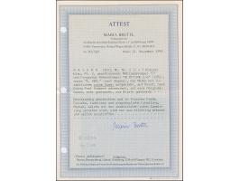 3 Kreuzer blau mit roter Gummierung von Altötting, farbfrisch und allseits breitrandig, mit klar aufgesetztem gMR "7" auf Fal